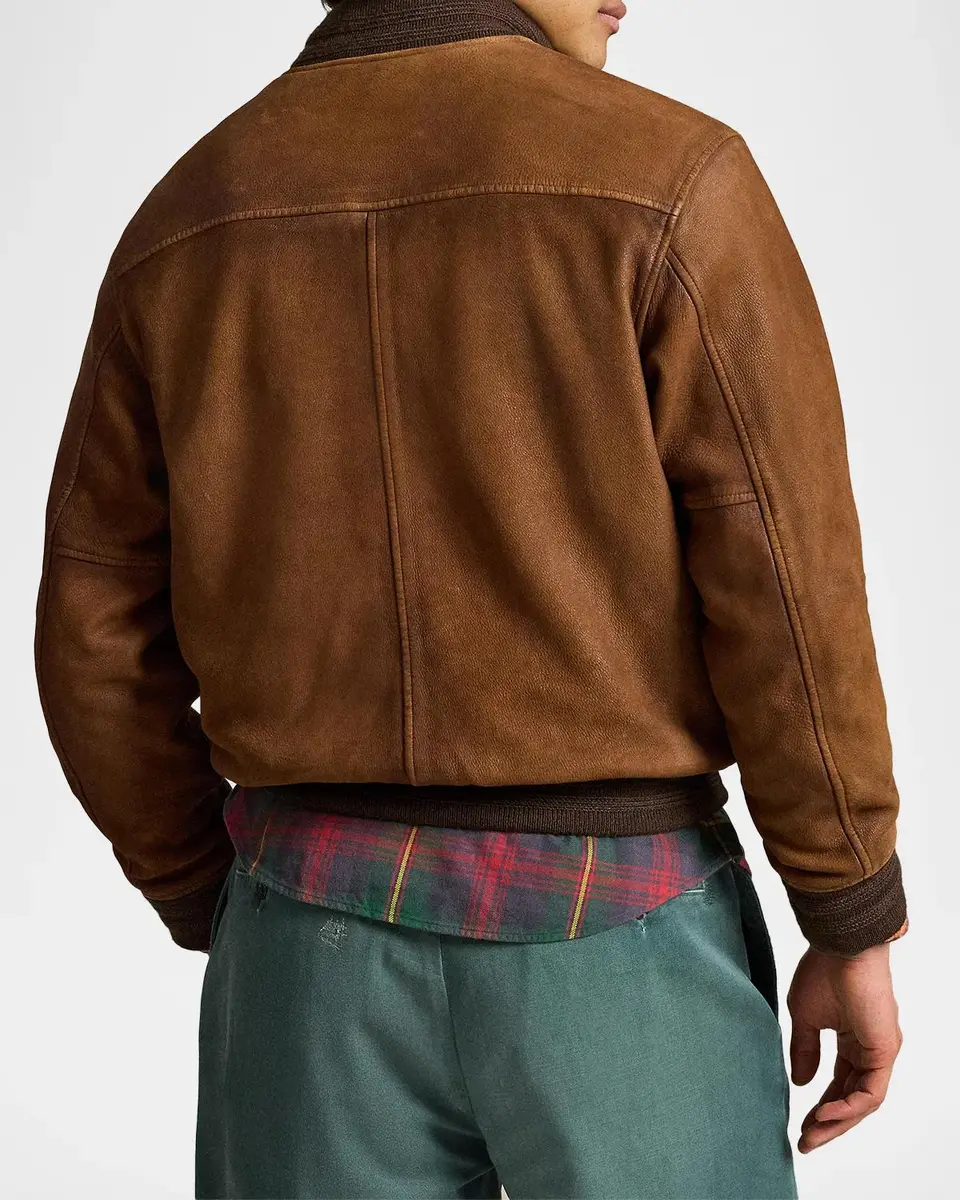 Polo Ralph Lauren Leather Letterman Jacket | Thumbnail 3 Polo Ralph Lauren Leather Letterman Jacket | Thumbnail 3