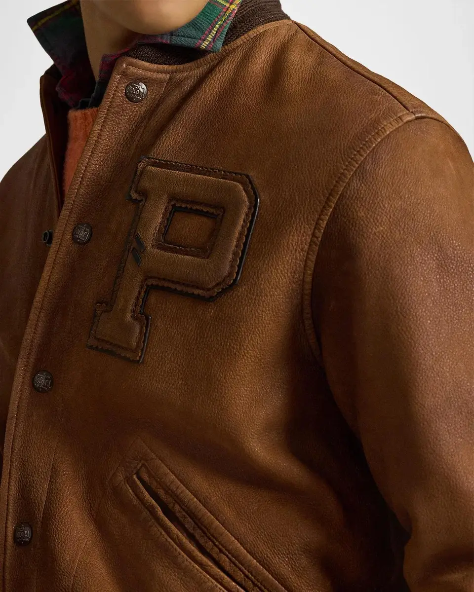 Polo Ralph Lauren Leather Letterman Jacket | Thumbnail 5 Polo Ralph Lauren Leather Letterman Jacket | Thumbnail 5