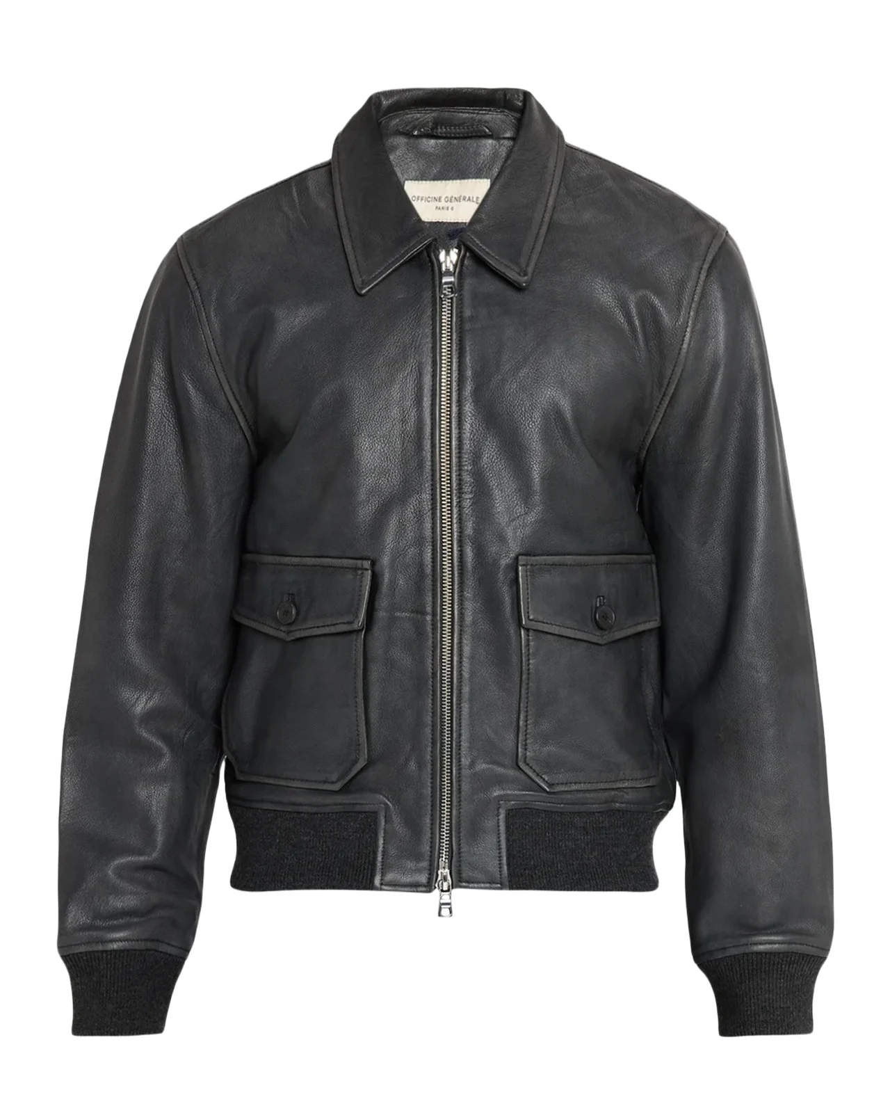 OFFICINE GÉNÉRALE Men's Leather Blouson Jacket
