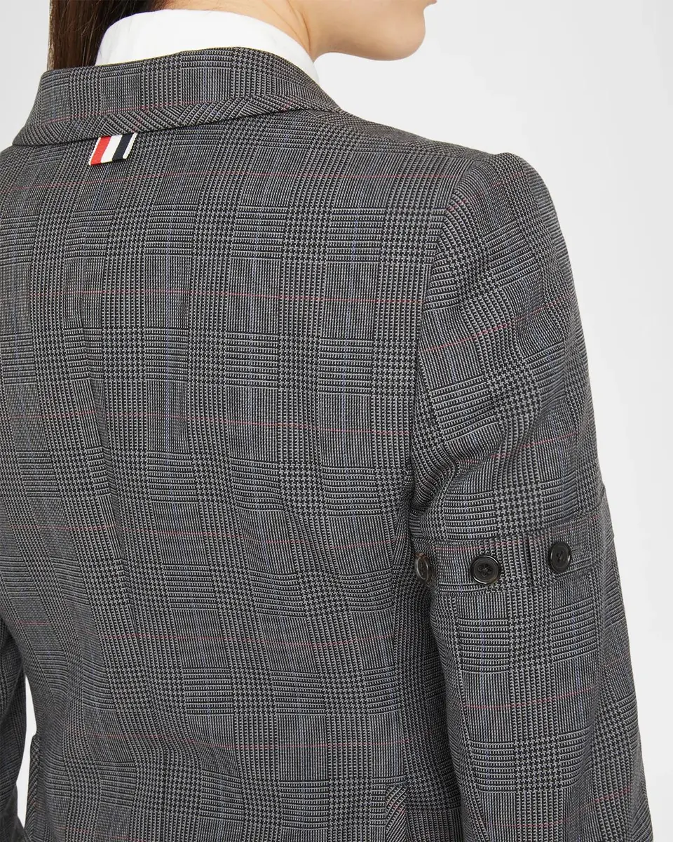 Thom Browne Plaid Virgin Wool Blazer | Thumbnail 5