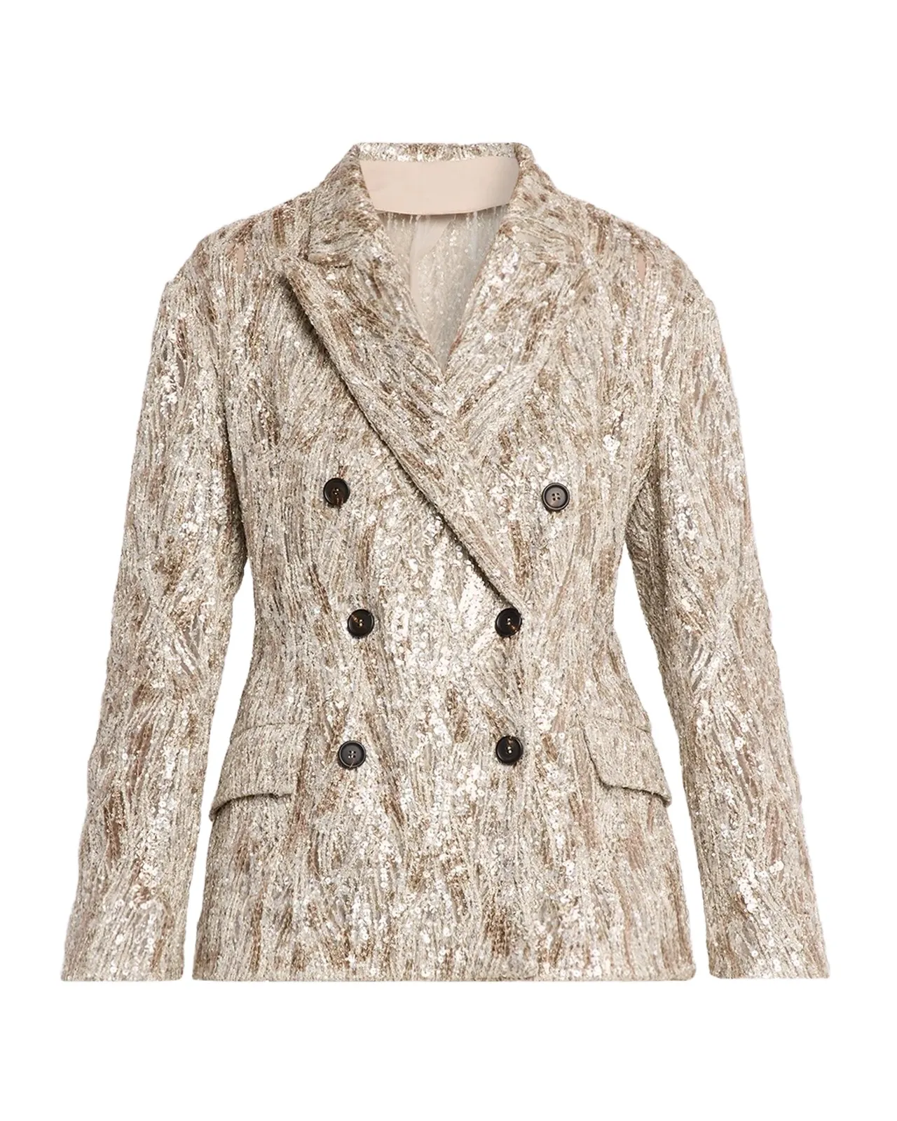 Stardust Braiding Embroidery Double-Breasted Blazer Stardust Braiding Embroidery Double-Breasted Blazer