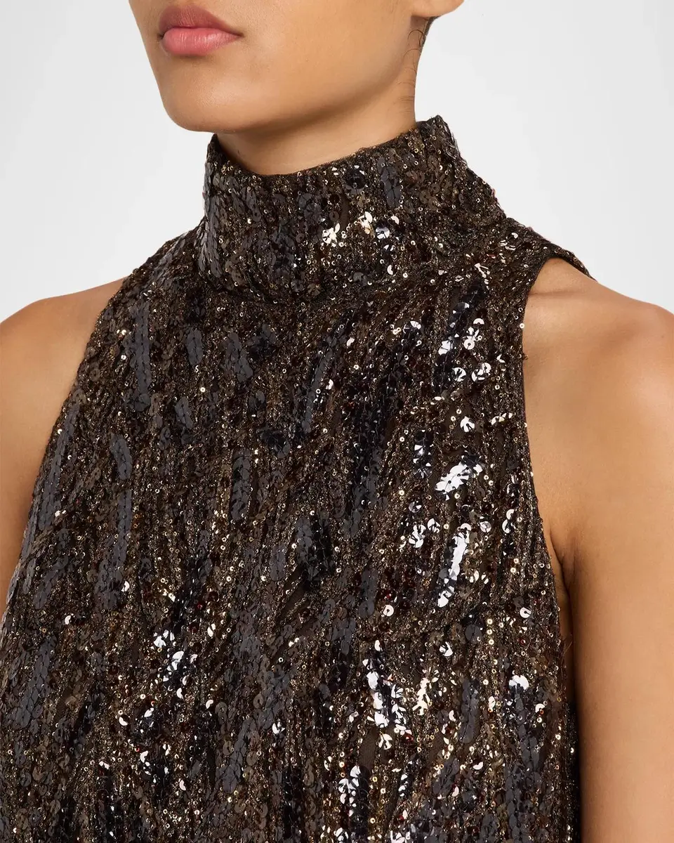 Brunello Cucinelli Stardust Braiding Embroidered Halter Top | Thumbnail 5 Brunello Cucinelli Stardust Braiding Embroidered Halter Top | Thumbnail 5
