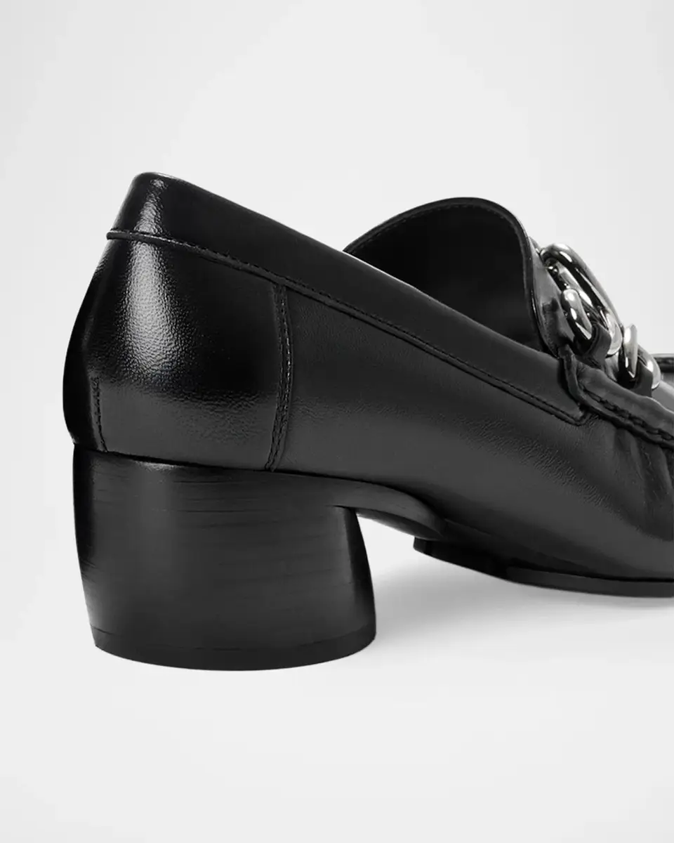 Loewe Oval Double L Leather Loafers | Thumbnail 3 Loewe Oval Double L Leather Loafers | Thumbnail 3