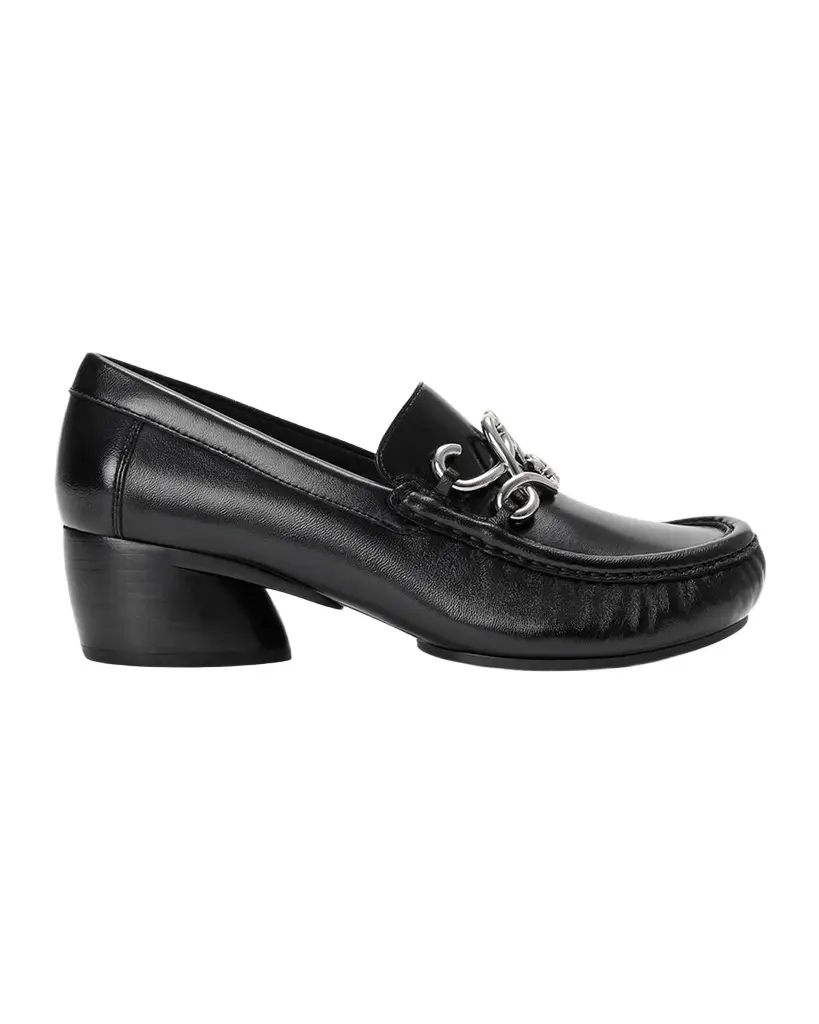 Oval Double L Leather Loafers Oval Double L Leather Loafers