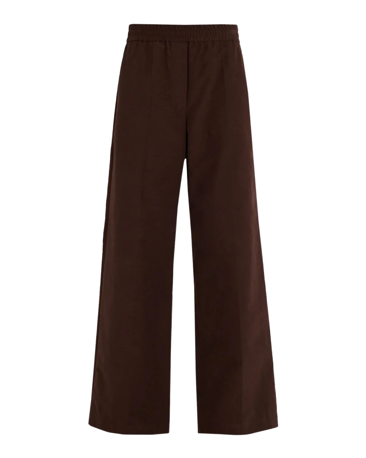 Cotton-Stretch Jersey Loose Wide-Leg Track Trousers