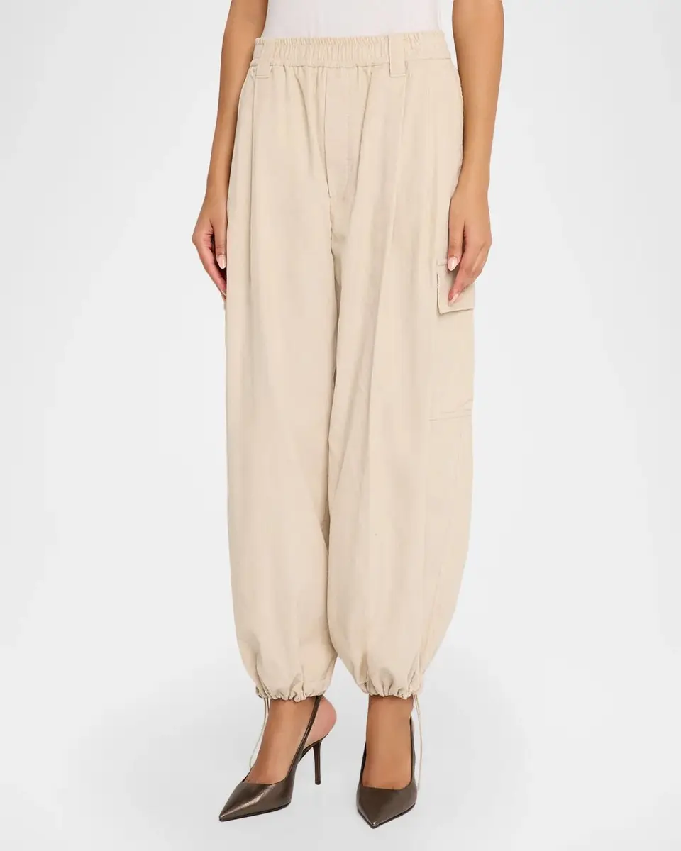 Brunello Cucinelli Cotton-Cashmere Corduroy Baggy Wide-Leg Cargo Pants | Thumbnail 4 Brunello Cucinelli Cotton-Cashmere Corduroy Baggy Wide-Leg Cargo Pants | Thumbnail 4