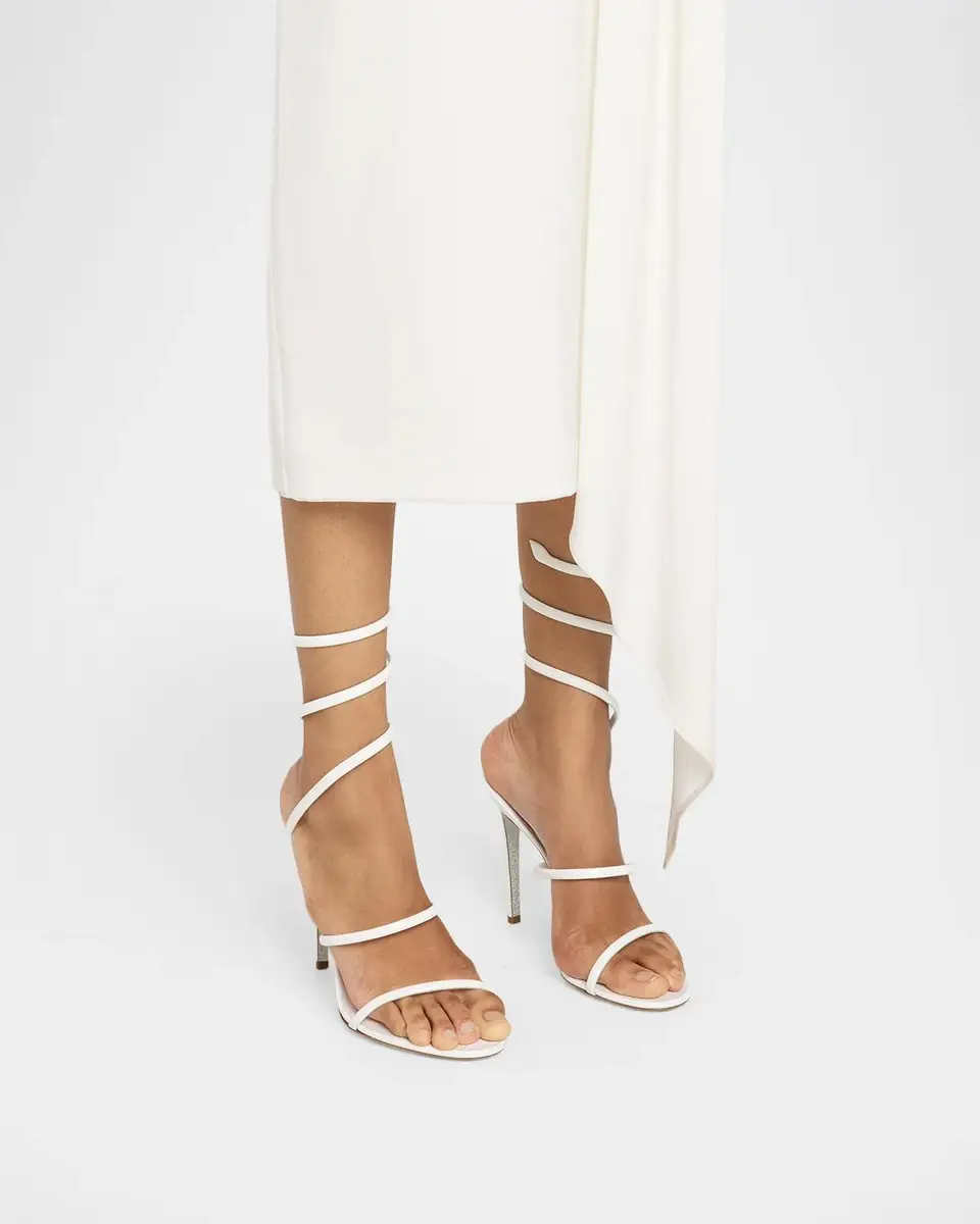 René Caovilla 105mm Patent Leather Snake-Wrap Sandals | Thumbnail 2 René Caovilla 105mm Patent Leather Snake-Wrap Sandals | Thumbnail 2