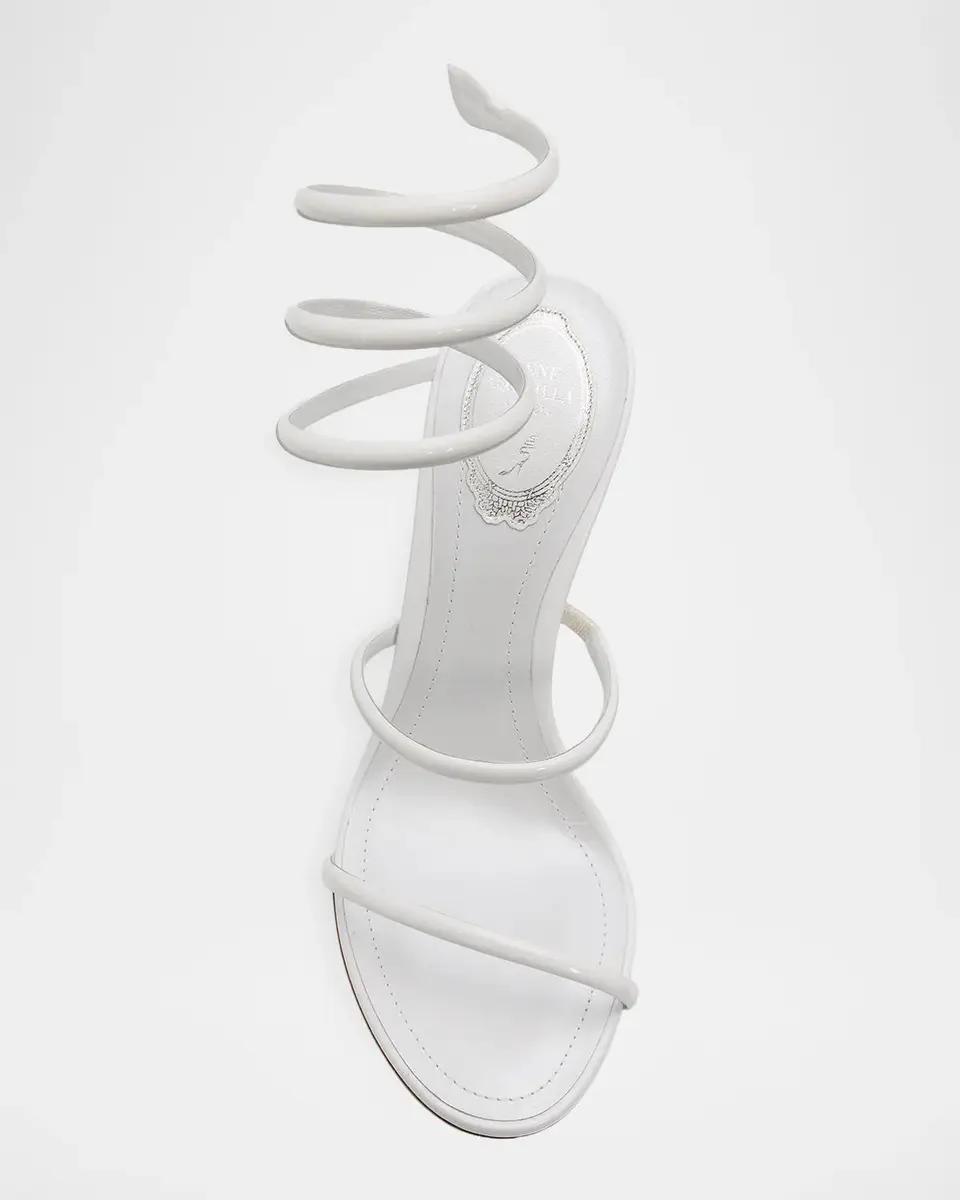 René Caovilla 105mm Patent Leather Snake-Wrap Sandals | Thumbnail 6 René Caovilla 105mm Patent Leather Snake-Wrap Sandals | Thumbnail 6