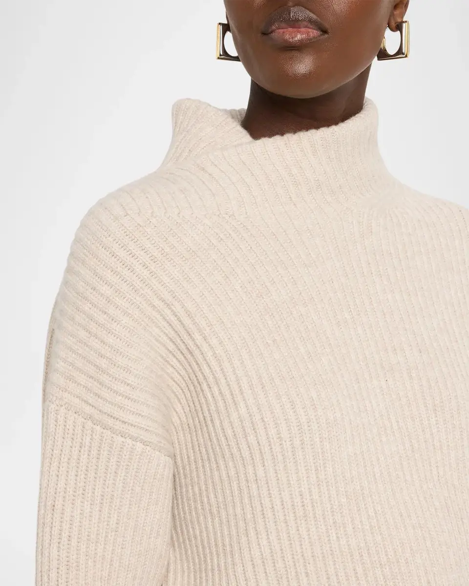 Vince Draped Rib-Knit Shawl Sweater | Thumbnail 5 Vince Draped Rib-Knit Shawl Sweater | Thumbnail 5