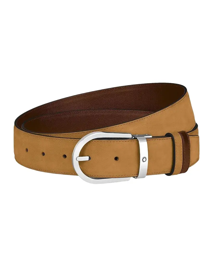 Montblanc Horseshoe Buckle 35MM Reversible Leather Belt