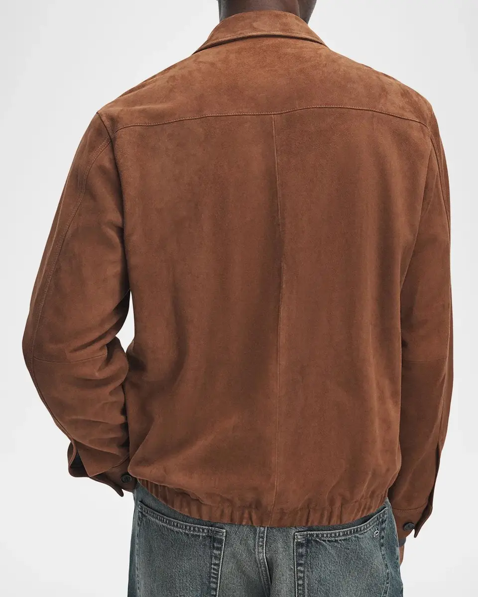 rag & bone Men's Harrington Suede Blouson | Thumbnail 3