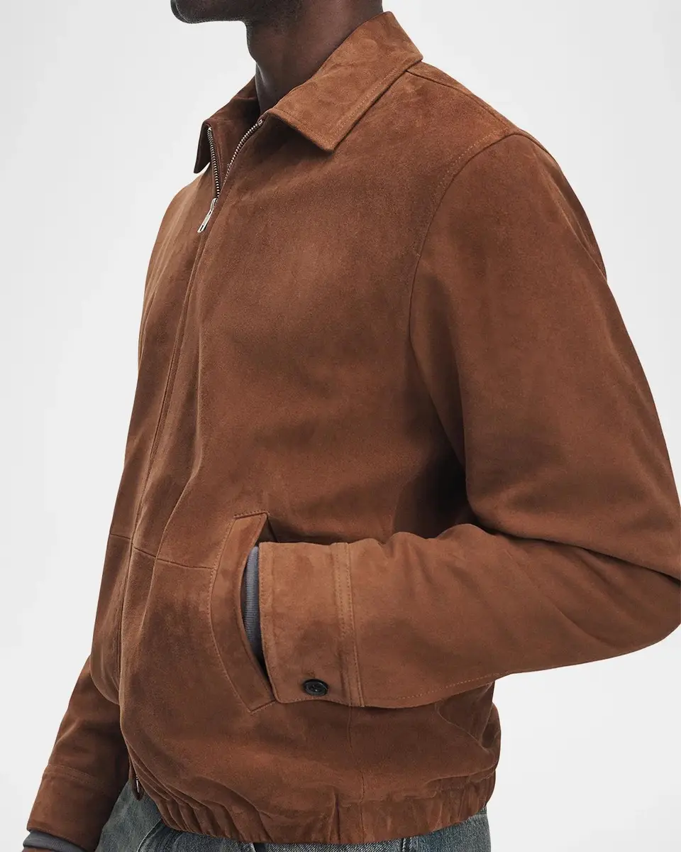 rag & bone Men's Harrington Suede Blouson | Thumbnail 5