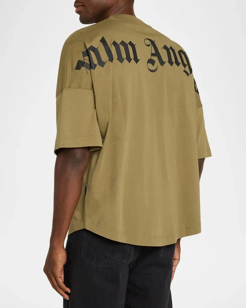 Palm Angels Men's Classic Logo Oversized T-Shirt | Thumbnail 3 Palm Angels Men's Classic Logo Oversized T-Shirt | Thumbnail 3