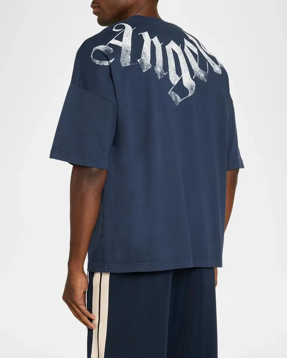 Palm Angels Men's Big Neck Logo Loose T-Shirt | Thumbnail 3 Palm Angels Men's Big Neck Logo Loose T-Shirt | Thumbnail 3