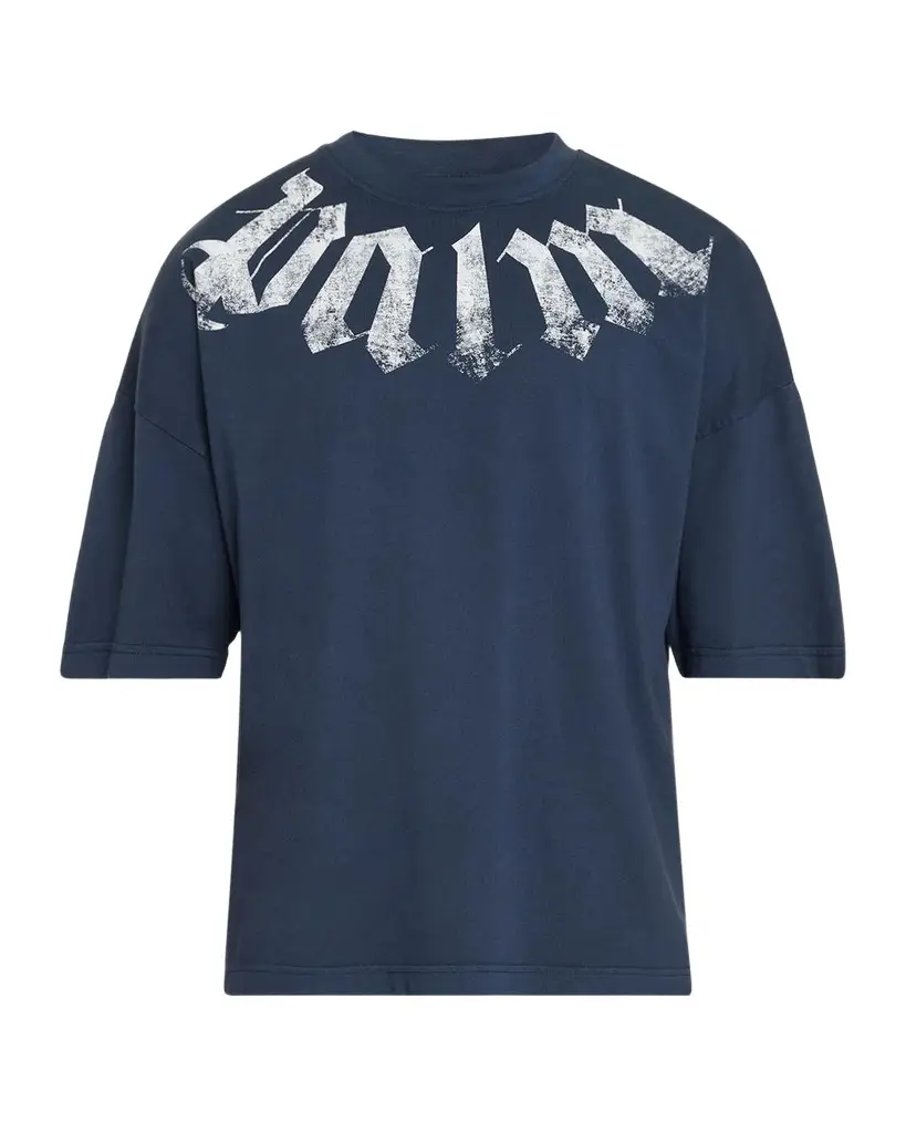 Men's Big Neck Logo Loose T-Shirt