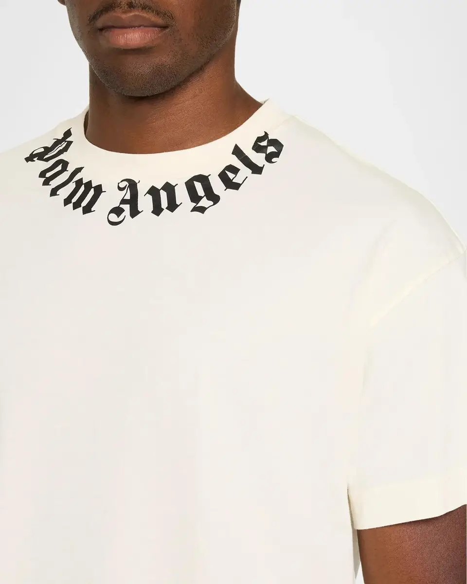 Palm Angels Men's The Neck Logo Regular T-Shirt | Thumbnail 5 Palm Angels Men's The Neck Logo Regular T-Shirt | Thumbnail 5