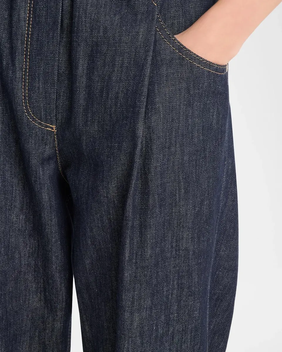 Brunello Cucinelli Pleated Straight-Leg Ankle Pull-On Jeans | Thumbnail 5 Brunello Cucinelli Pleated Straight-Leg Ankle Pull-On Jeans | Thumbnail 5