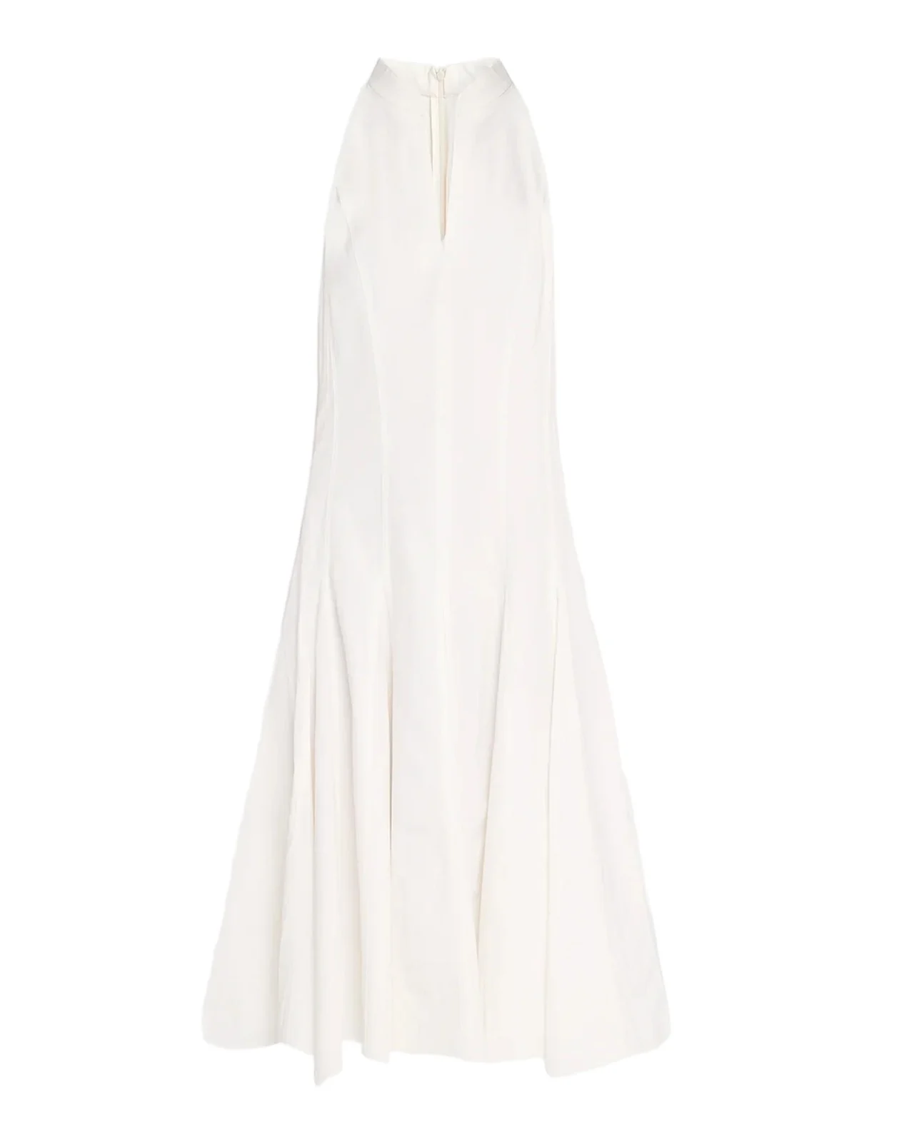 Sleeveless Heavy Cotton Poplin Pleated Midi Shirtdress Sleeveless Heavy Cotton Poplin Pleated Midi Shirtdress