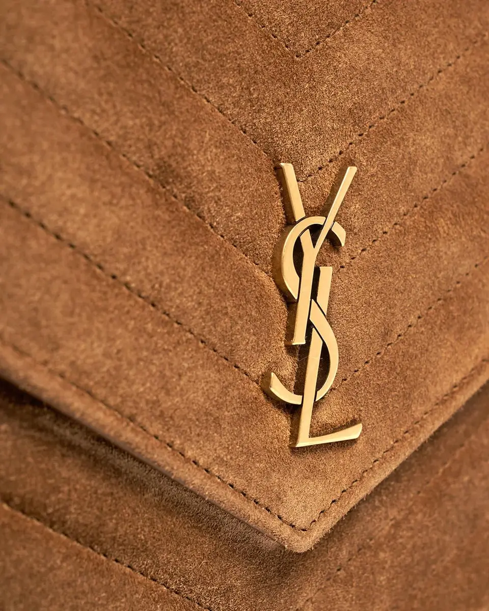 Saint Laurent Cassandre Suede Shoulder Bag | Thumbnail 6 Saint Laurent Cassandre Suede Shoulder Bag | Thumbnail 6