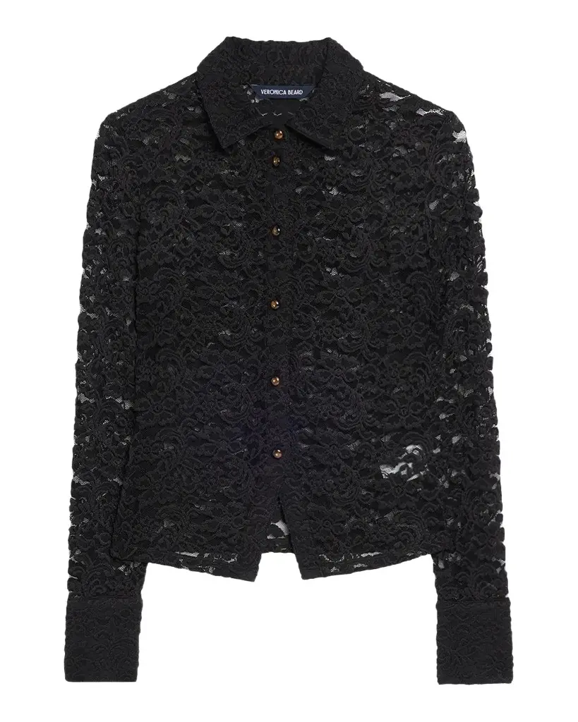 Wittaker Lace Button-Front Shirt Wittaker Lace Button-Front Shirt
