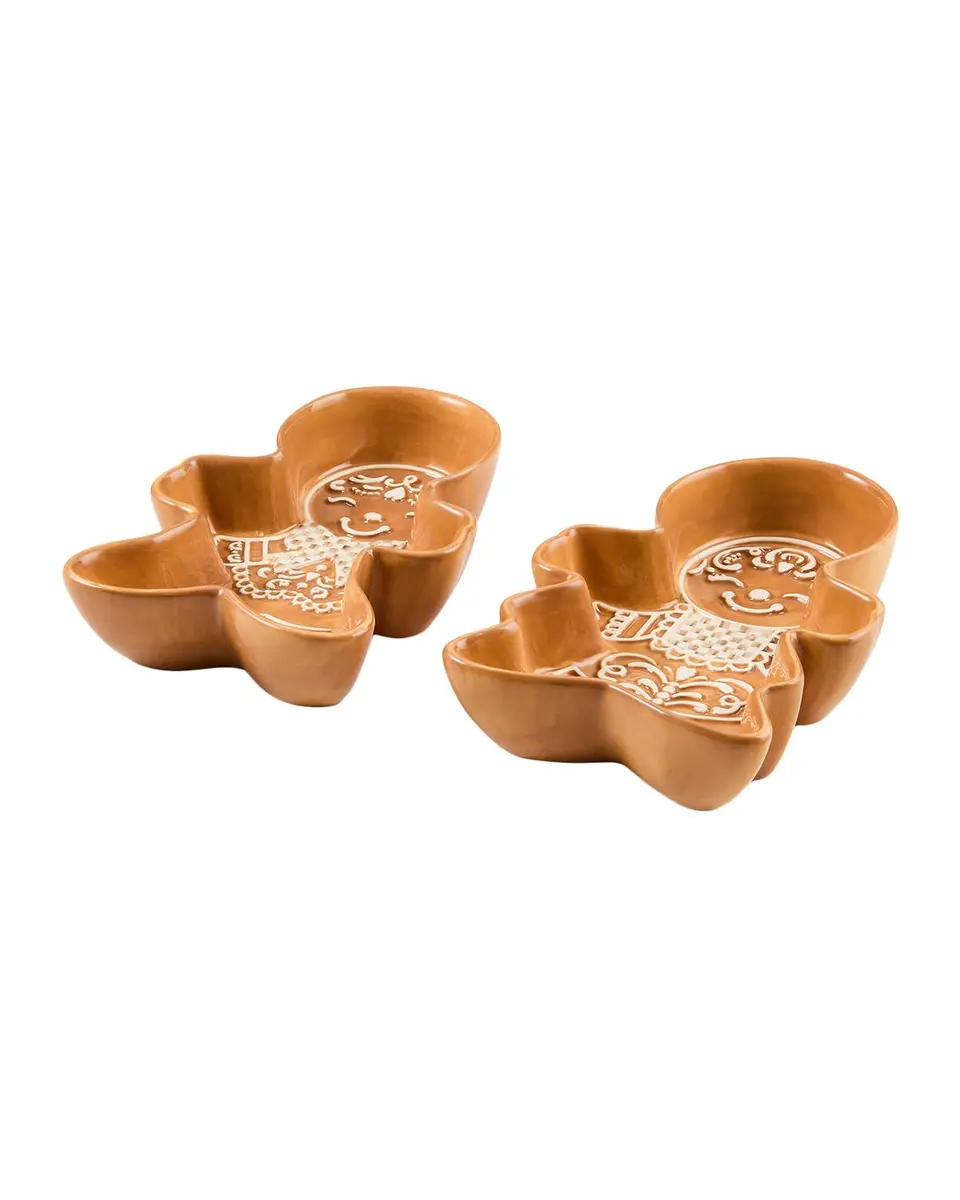 MacKenzie-Childs Ginger Check 2-Piece Ceramic Serving Platter Set | Thumbnail 3 MacKenzie-Childs Ginger Check 2-Piece Ceramic Serving Platter Set | Thumbnail 3