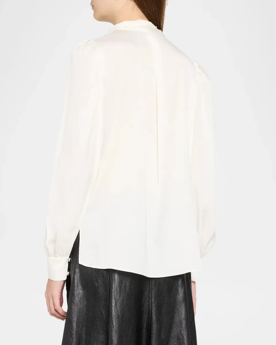 Kobi Halperin Selena Stretch-Silk Tieneck Blouse | Thumbnail 3