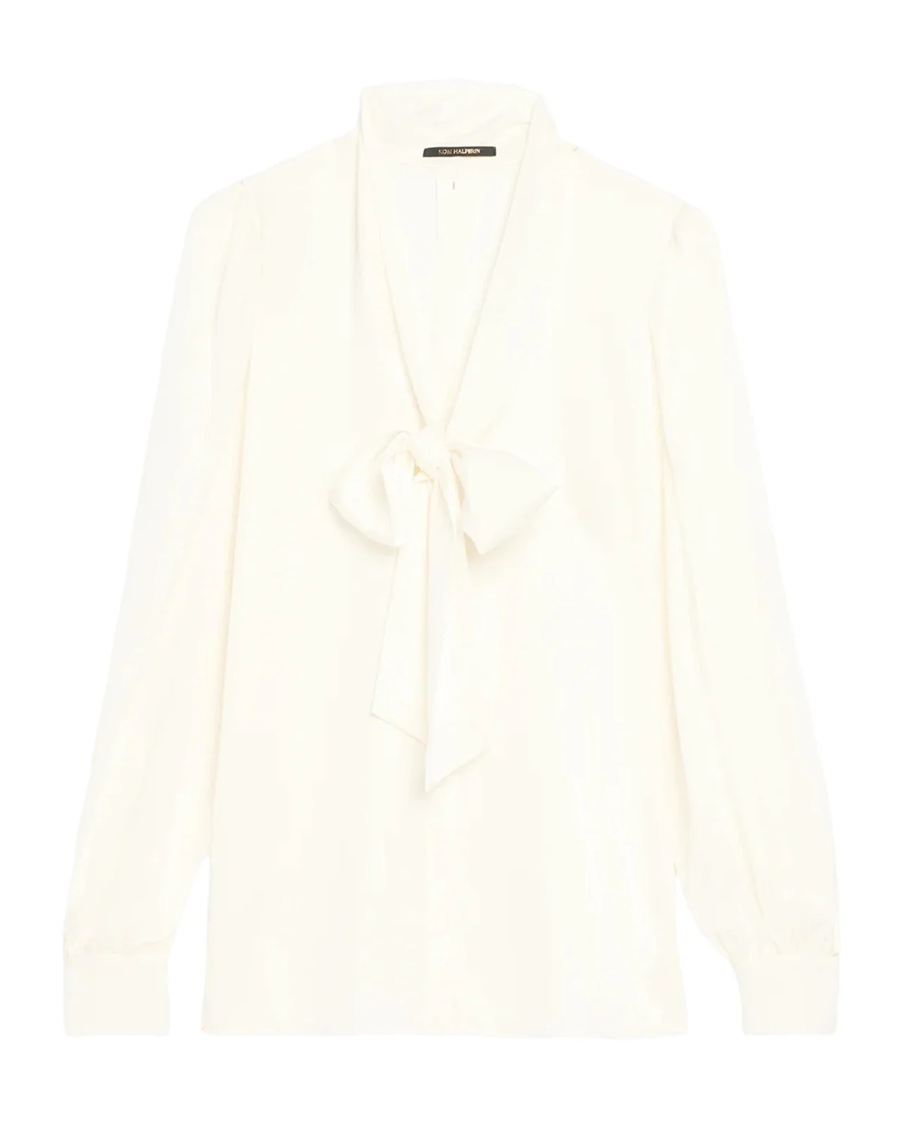 Selena Stretch-Silk Tieneck Blouse Selena Stretch-Silk Tieneck Blouse