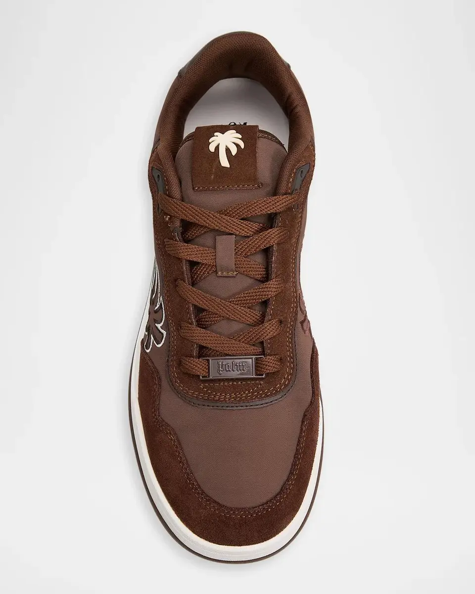 Palm Angels Men's Palm Canvas Tennis Sneakers | Thumbnail 5 Palm Angels Men's Palm Canvas Tennis Sneakers | Thumbnail 5