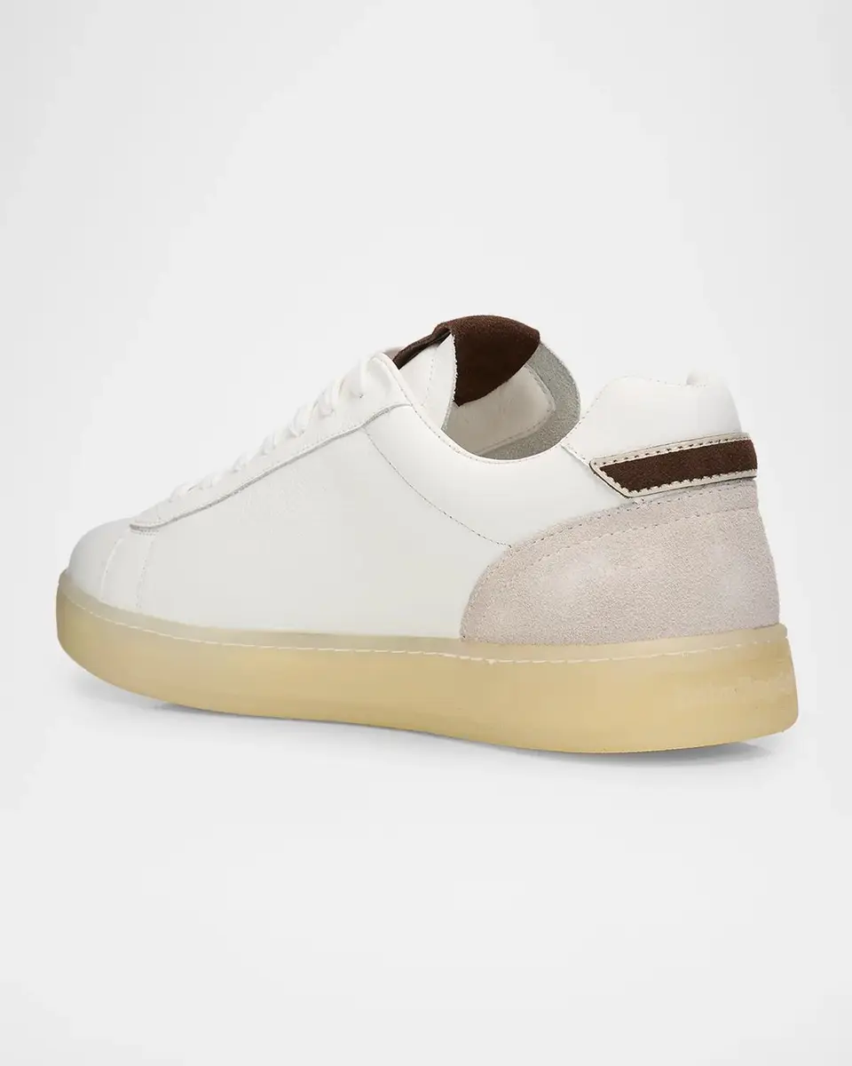 Palm Angels Men's Palm Tennis Leather Sneakers | Thumbnail 4 Palm Angels Men's Palm Tennis Leather Sneakers | Thumbnail 4