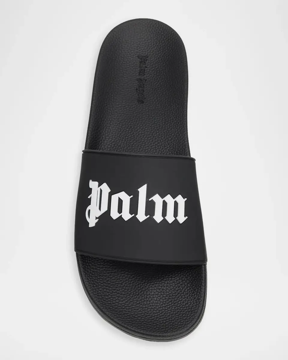 Palm Angels Men's Big Logo Pool Slides | Thumbnail 5