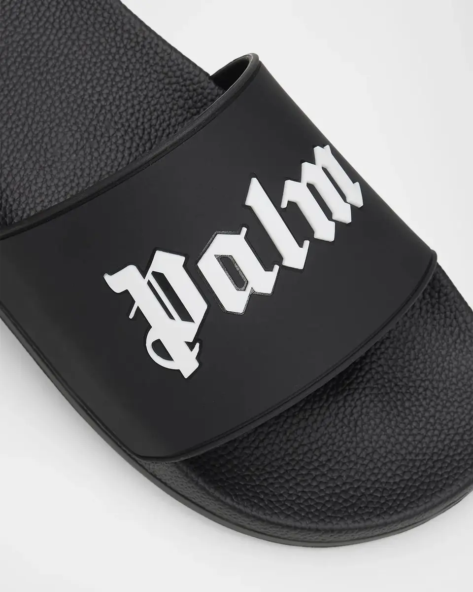 Palm Angels Men's Big Logo Pool Slides | Thumbnail 6