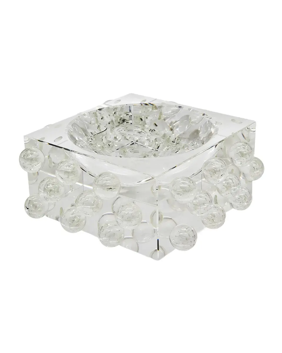 Tizo Bubble-Detail Crystal Glass Square Bowl | Thumbnail 3 Tizo Bubble-Detail Crystal Glass Square Bowl | Thumbnail 3