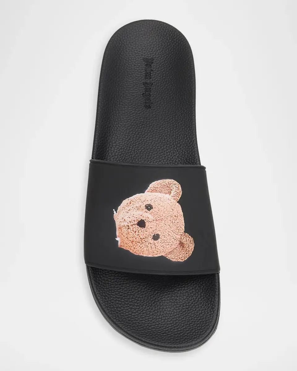 Palm Angels Men's Teddy Pool Slides | Thumbnail 5 Palm Angels Men's Teddy Pool Slides | Thumbnail 5