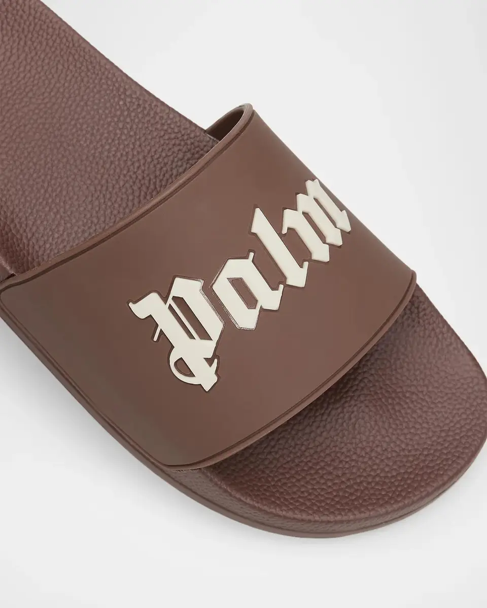 Palm Angels Men's Big Logo Pool Slides | Thumbnail 6 Palm Angels Men's Big Logo Pool Slides | Thumbnail 6
