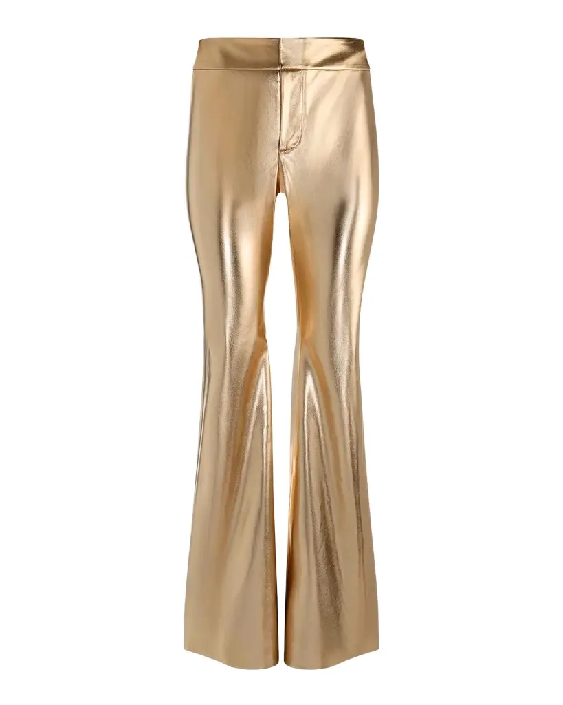 Alice + Olivia Andrew Faux-Leather Boot-Cut Pants