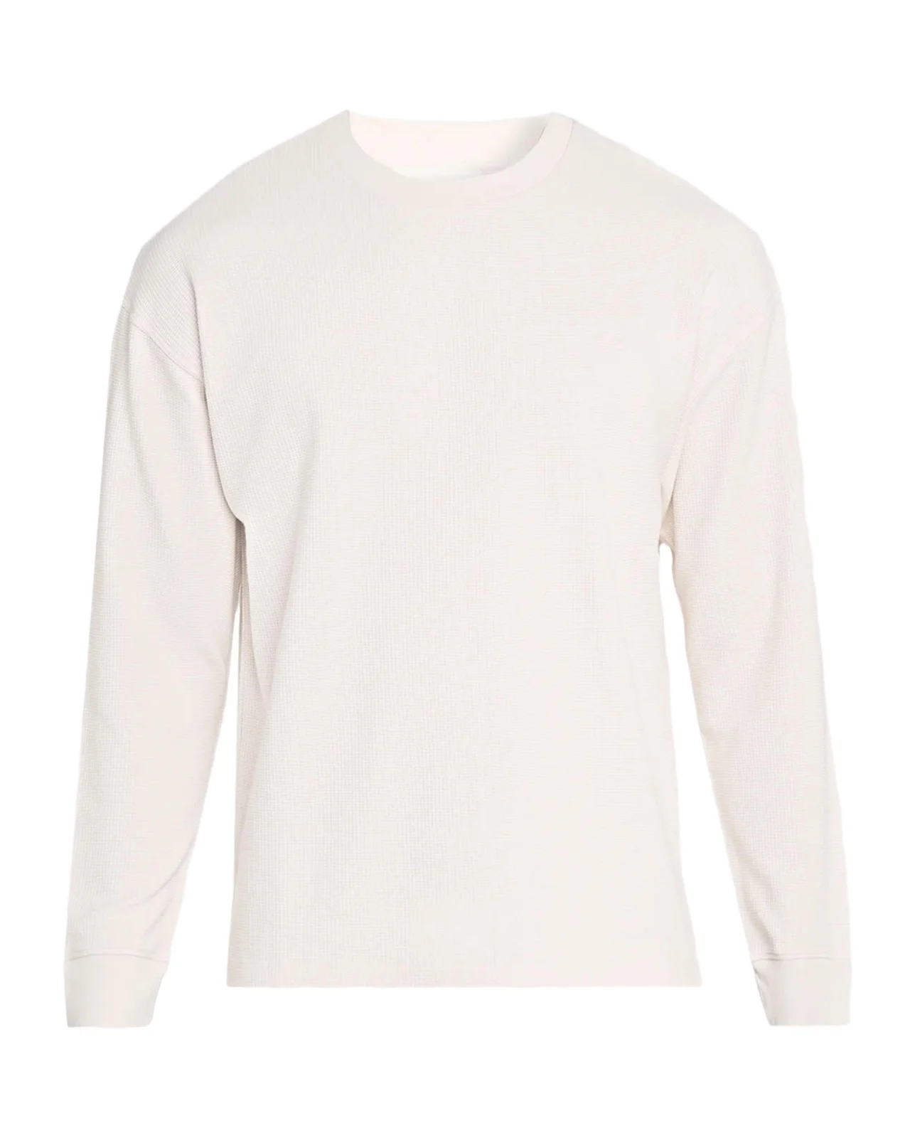 Men's Cotton Waffle Textured Long-Sleeve T-Shirt Men's Cotton Waffle Textured Long-Sleeve T-Shirt