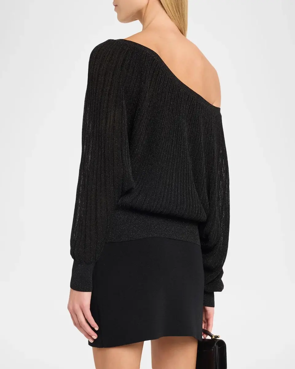 Alice + Olivia Cyril Pleated Off-Shoulder Top | Thumbnail 3 Alice + Olivia Cyril Pleated Off-Shoulder Top | Thumbnail 3