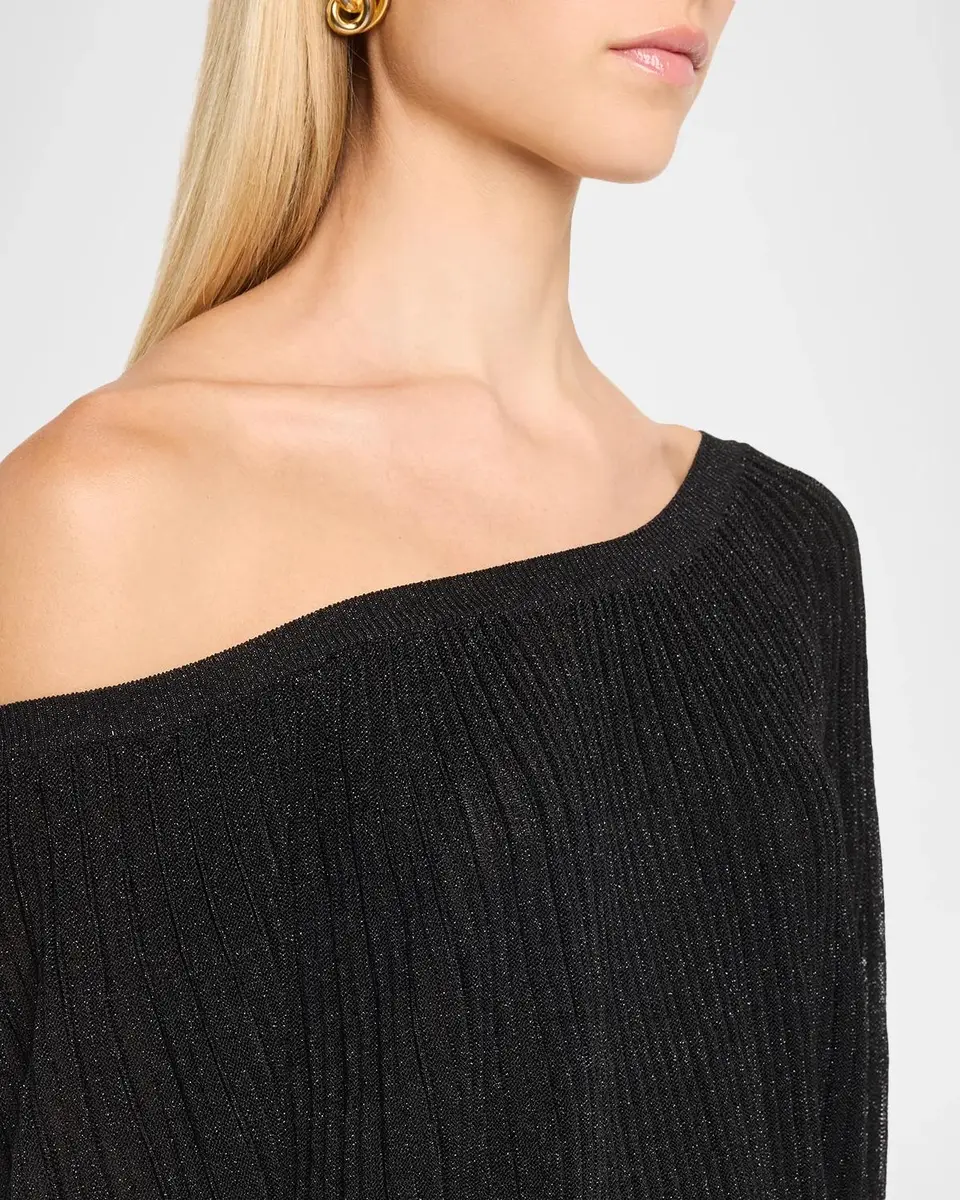 Alice + Olivia Cyril Pleated Off-Shoulder Top | Thumbnail 5 Alice + Olivia Cyril Pleated Off-Shoulder Top | Thumbnail 5