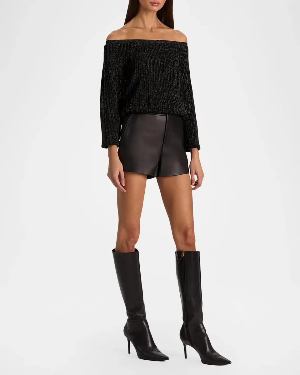 Alice + Olivia Cyril Pleated Off-Shoulder Top | Thumbnail 6 Alice + Olivia Cyril Pleated Off-Shoulder Top | Thumbnail 6