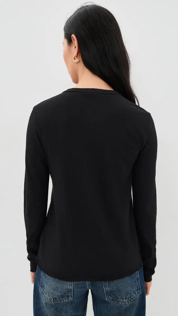 James Perse Slub Jersey Tunic Henley | Thumbnail 3 James Perse Slub Jersey Tunic Henley | Thumbnail 3