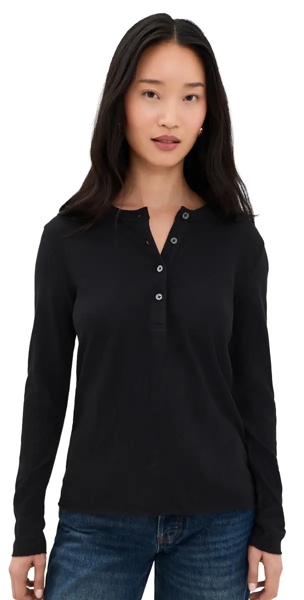 Slub Jersey Tunic Henley Slub Jersey Tunic Henley