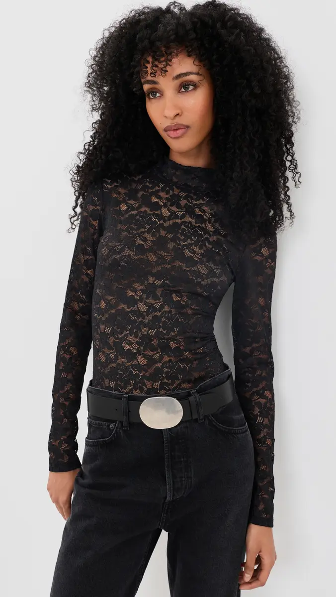 GOOD AMERICAN The Lace Turtleneck Thong Bodysuit | Thumbnail 2 GOOD AMERICAN The Lace Turtleneck Thong Bodysuit | Thumbnail 2