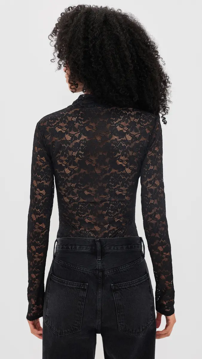 GOOD AMERICAN The Lace Turtleneck Thong Bodysuit | Thumbnail 3 GOOD AMERICAN The Lace Turtleneck Thong Bodysuit | Thumbnail 3