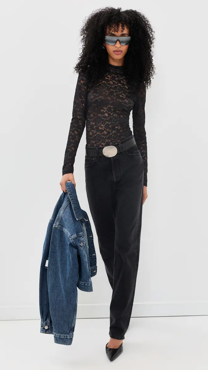 GOOD AMERICAN The Lace Turtleneck Thong Bodysuit | Thumbnail 5 GOOD AMERICAN The Lace Turtleneck Thong Bodysuit | Thumbnail 5