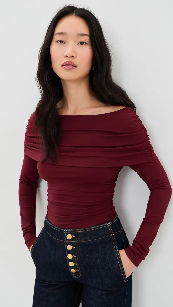 susana monaco Extra Gathered Off Shoulder Top | Thumbnail 2 susana monaco Extra Gathered Off Shoulder Top | Thumbnail 2