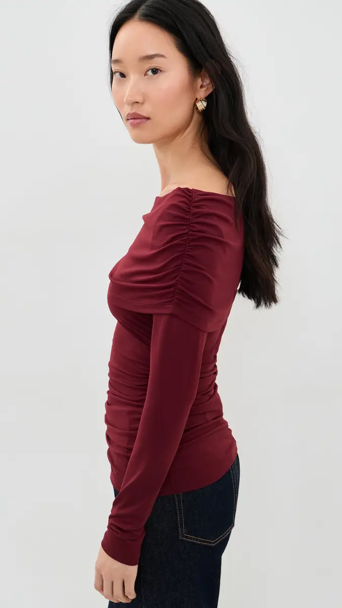 susana monaco Extra Gathered Off Shoulder Top | Thumbnail 4 susana monaco Extra Gathered Off Shoulder Top | Thumbnail 4