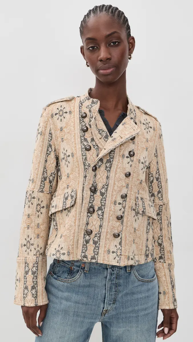 Free People Lotty Jacquard Jacket | Thumbnail 2 Free People Lotty Jacquard Jacket | Thumbnail 2