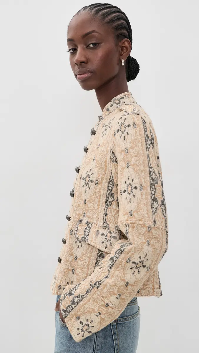 Free People Lotty Jacquard Jacket | Thumbnail 4 Free People Lotty Jacquard Jacket | Thumbnail 4
