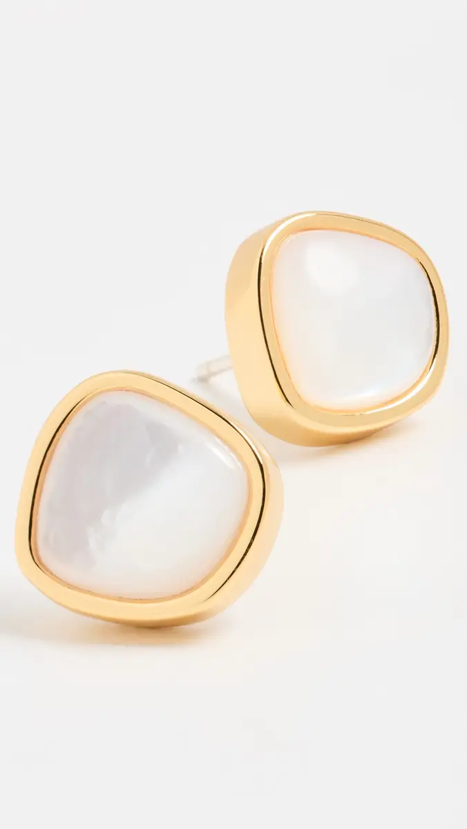 Lizzie Fortunato Bay Studs in Mother-of-Pearl White | Thumbnail 4 Lizzie Fortunato Bay Studs in Mother-of-Pearl White | Thumbnail 4