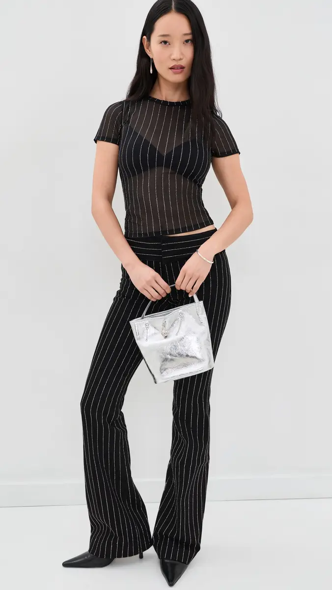 Alice + Olivia Tess Embellished Crew Tee | Thumbnail 5 Alice + Olivia Tess Embellished Crew Tee | Thumbnail 5